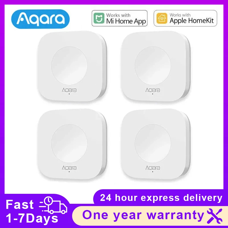 Smart Home Xiaomi Hub - Aqara-Sensor de Casa Inteligente, Mini Interruptor