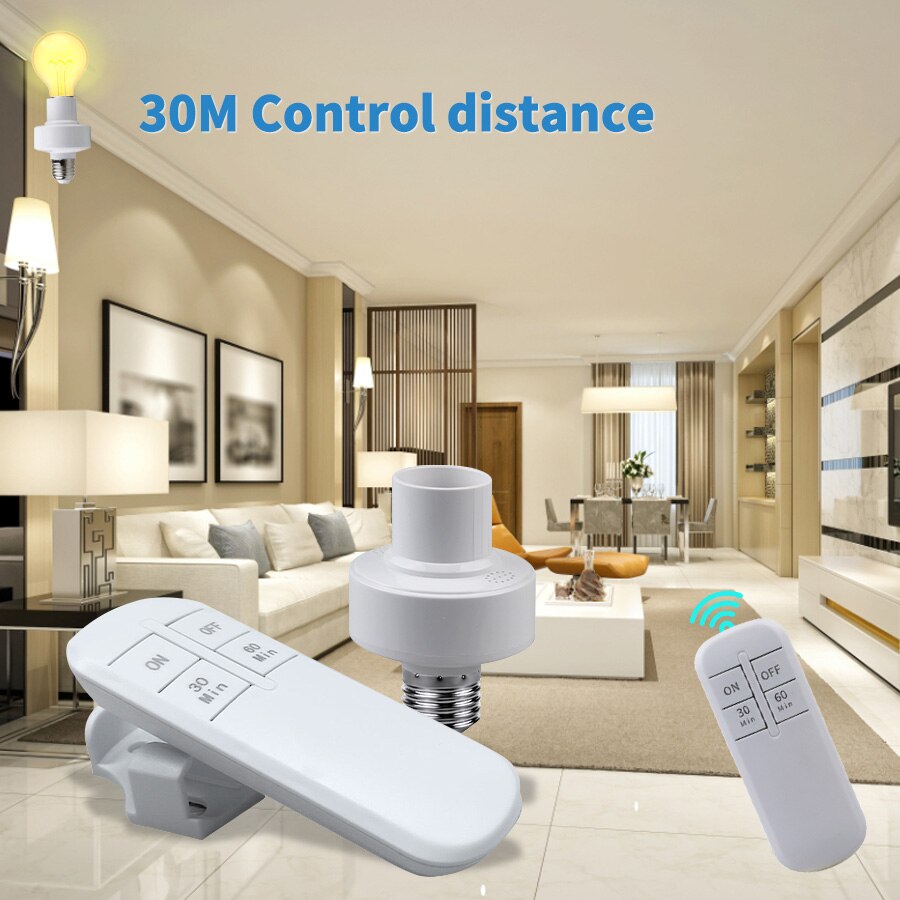 Voice Control Light Bulb - Smart Timer Switch Controle Remoto Sem