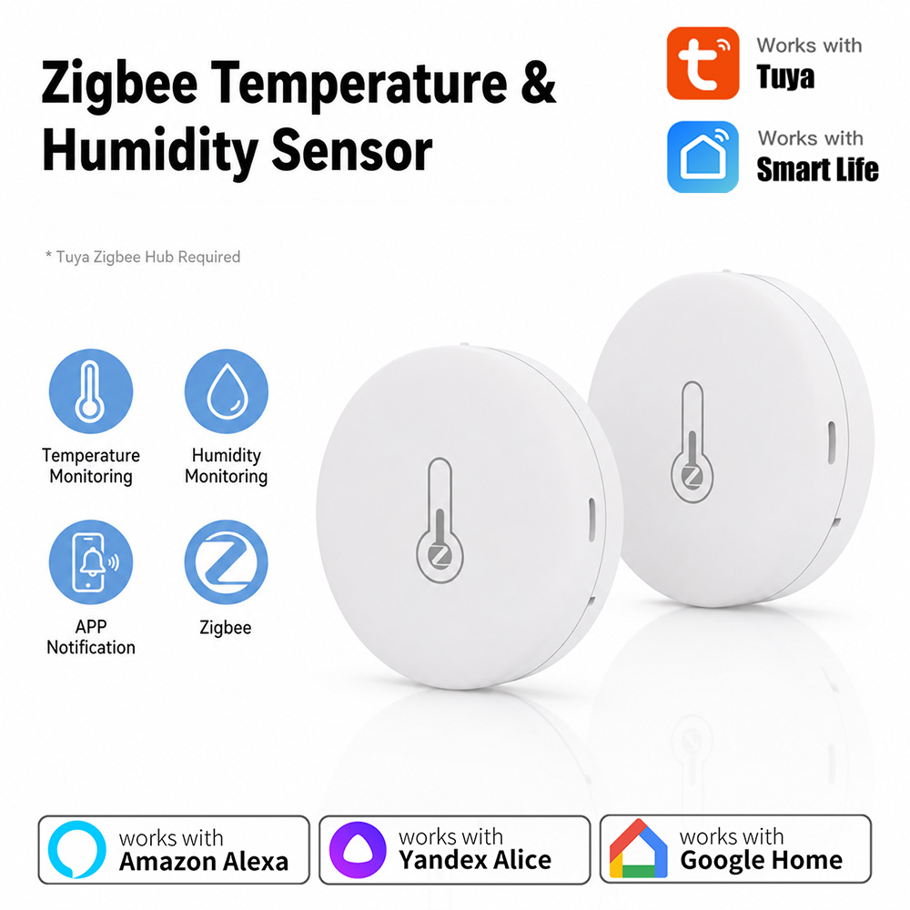 Smart Home Batam - Sensor de temperatura e umidade Tuya
