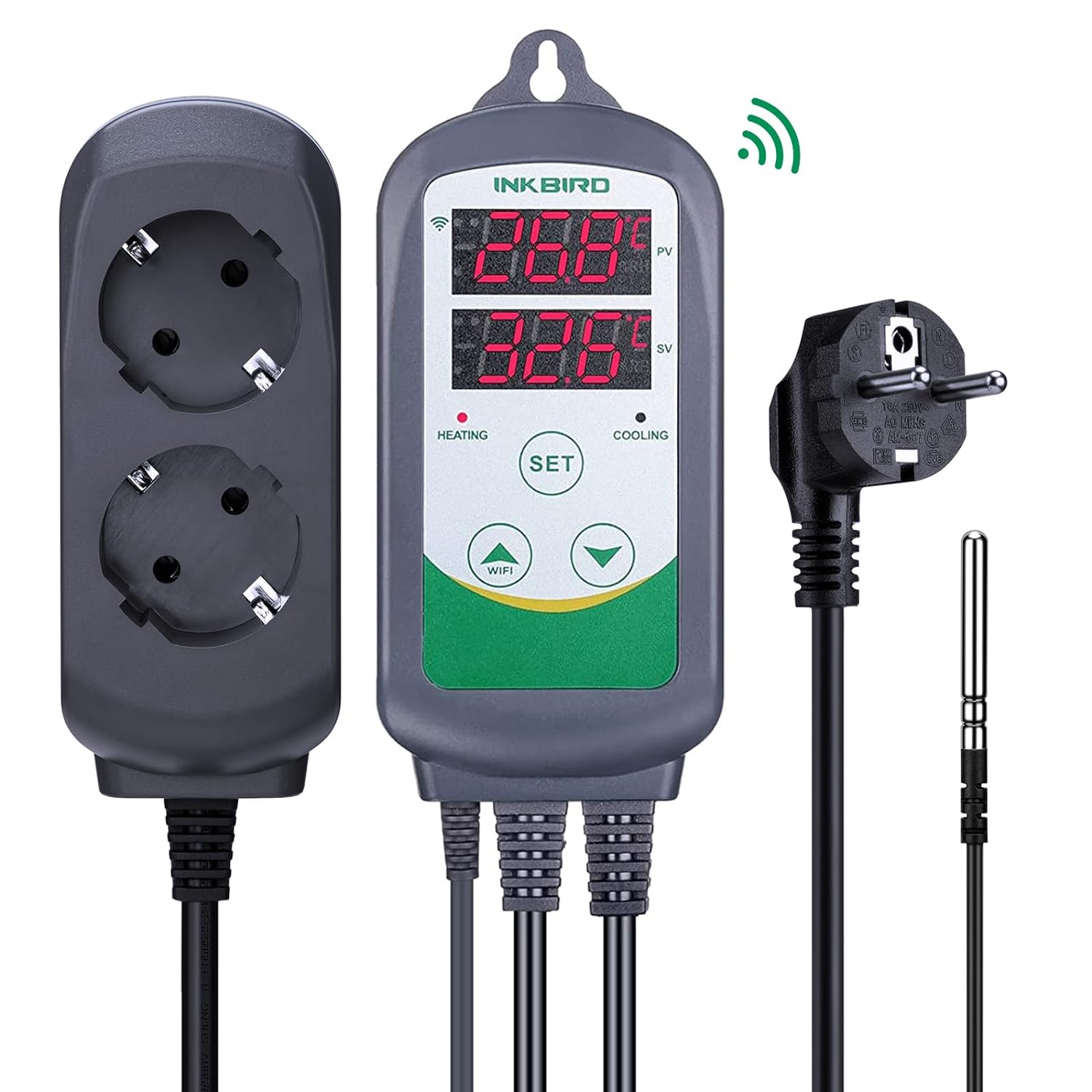 Wifi Thermostat - Inkbird ITC-308-WiFi controlador de temperatura digital