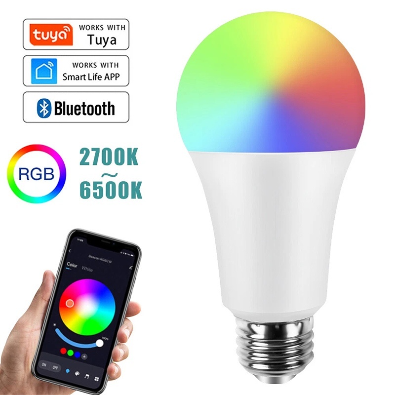 Voice Control Light Bulb - Lâmpada LED Inteligente E27 WiFi RGBCW