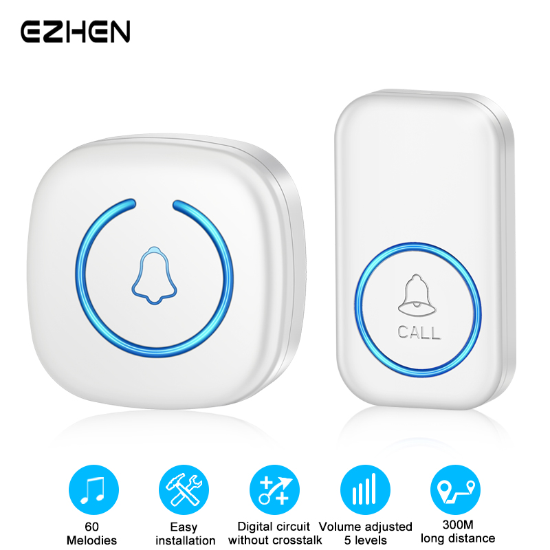 Smart Home Europe - Ezhen campainha inteligente sem fio, campainha