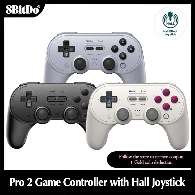 Smart Home Raspberry Pi - 8Bitdo-Pro2 Controlador de Jogo Bluetooth, Gamepad