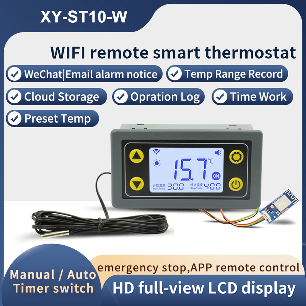 Wifi Thermostat - ST10-W/SA10-W/SA30-W/ST30-W DC6-30V/AC110-220V 10A/30A WIFI Termostato Controlador