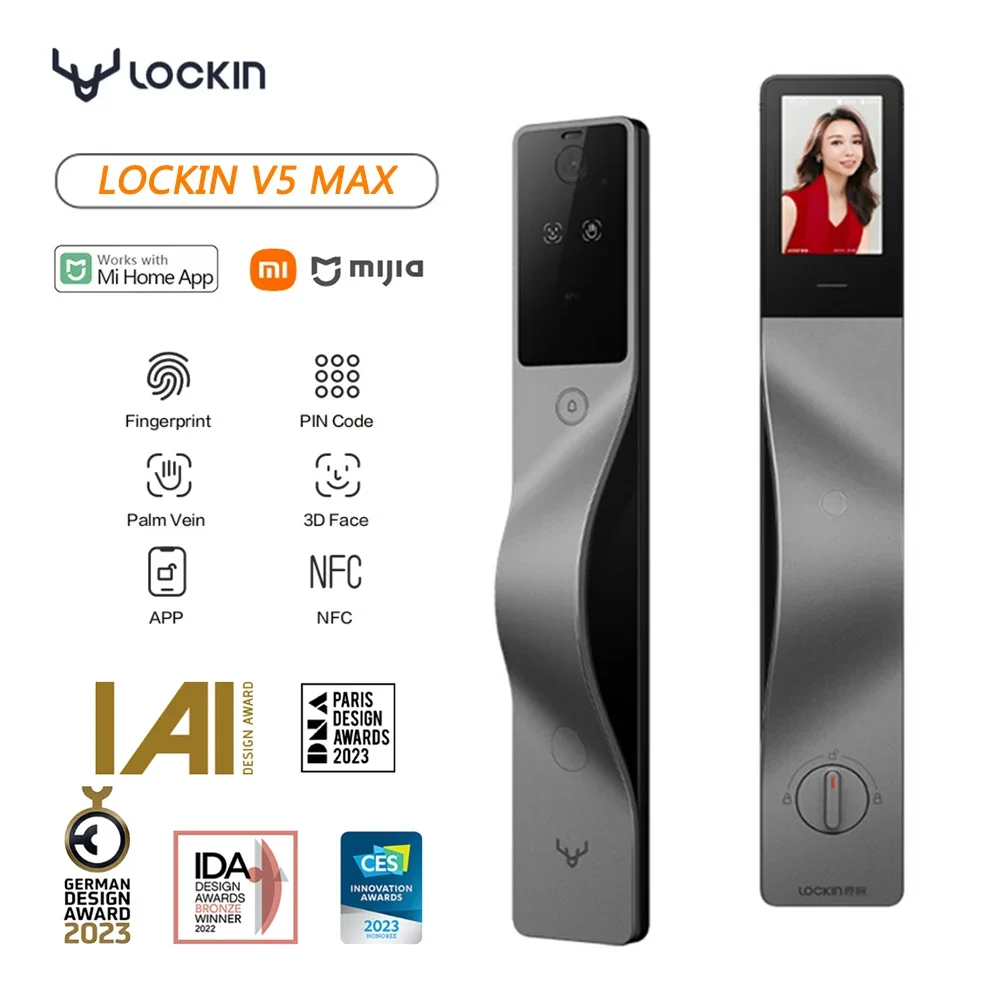 Smart Home Battery Camera - Fechadura Inteligente Lockin V5 Max com