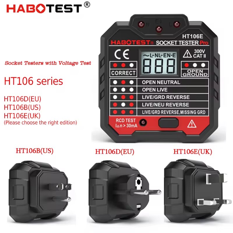 Ht106 testador de soquete digi - Smart Home Europe avaliação e preço