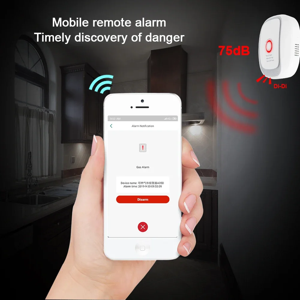 Sensor de Gás Combustível HEIM - Smart Home Zigbee avaliação e preço
