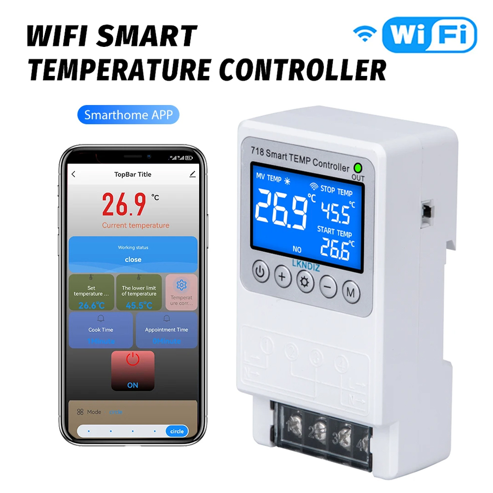 Controlador inteligente de tem - Wifi Thermostat avaliação e preço