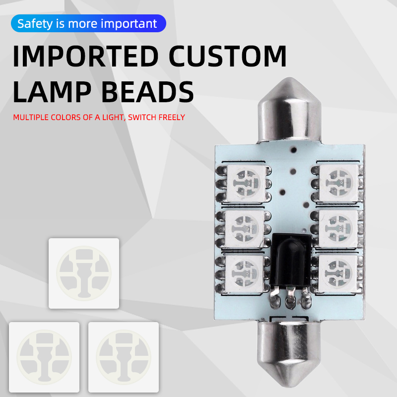 2 Peças de Lâmpadas LED C5W Fe - Voice Control Light Bulb avaliação e preço