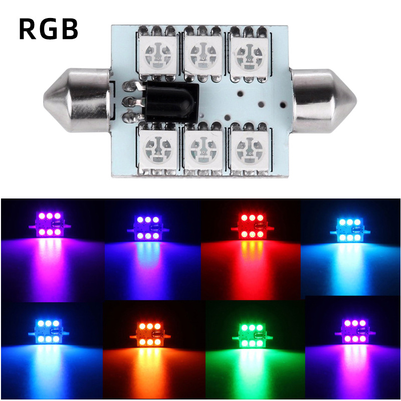 2 Peças de Lâmpadas LED C5W Fe - Voice Control Light Bulb avaliação e preço