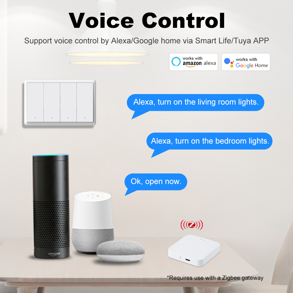 Interruptor inteligente Manhot - Smart Home Zigbee avaliação e preço