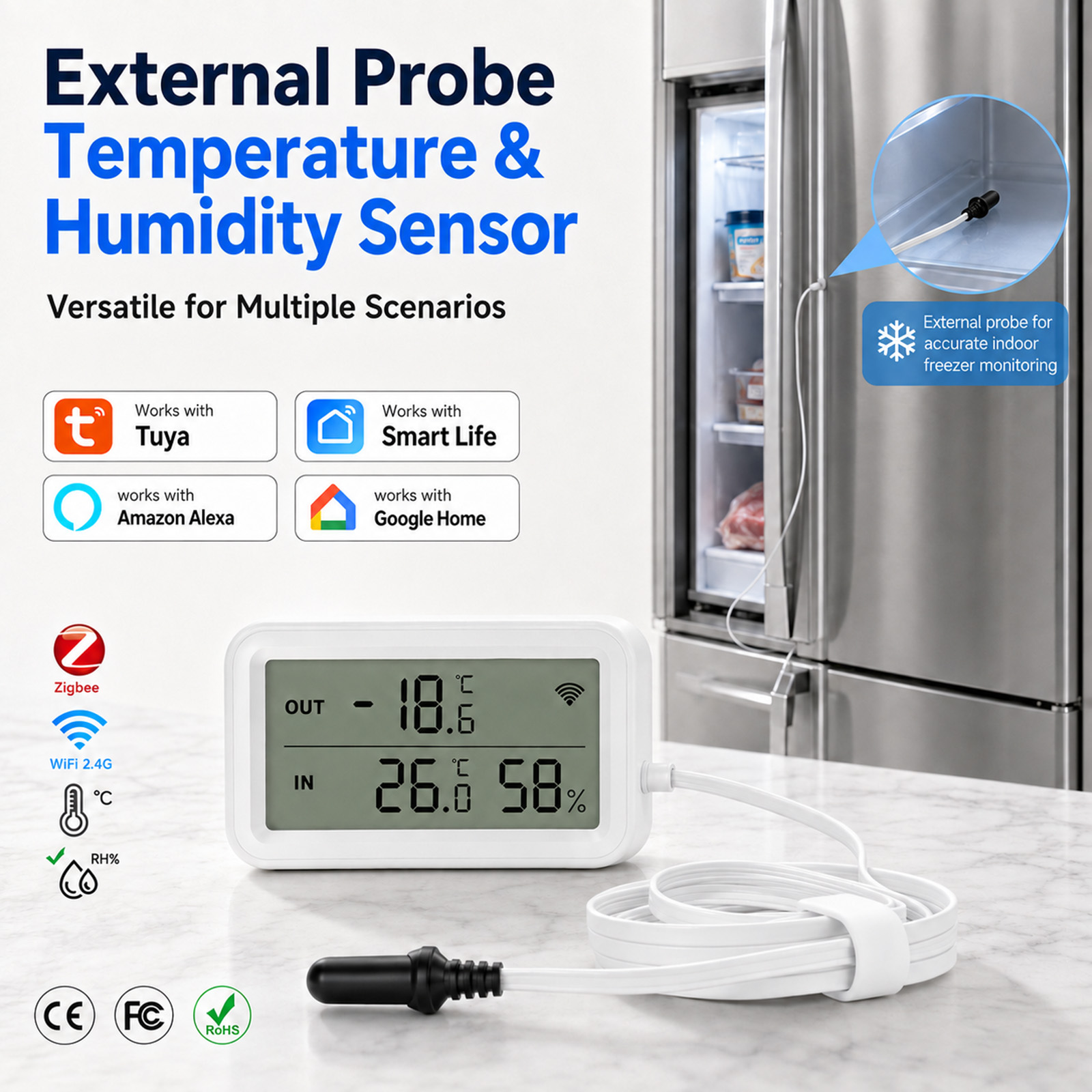 Sensor de Temperatura e Umidad - Wifi Thermostat avaliação e preço