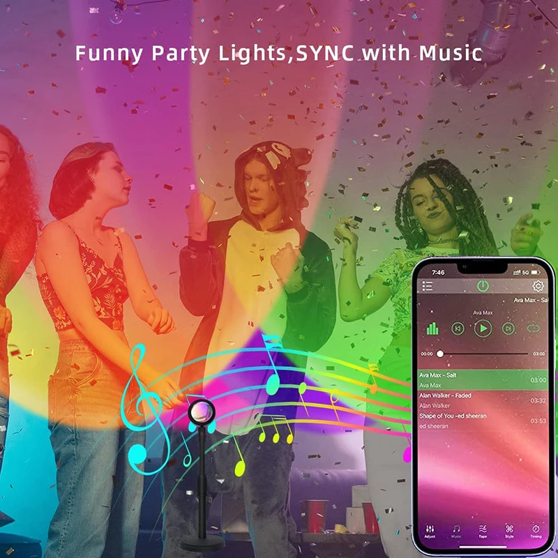 Smart LED Sunset Lamp, Lâmpada - Smart Home Networking avaliação e preço