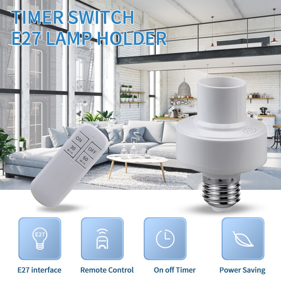 Smart Timer Switch Controle Re - Voice Control Light Bulb avaliação e preço