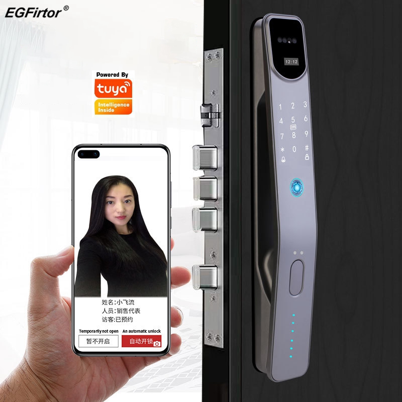 Tuya-Impressão Digital Eletrôn - Smart Home Battery Camera avaliação e preço
