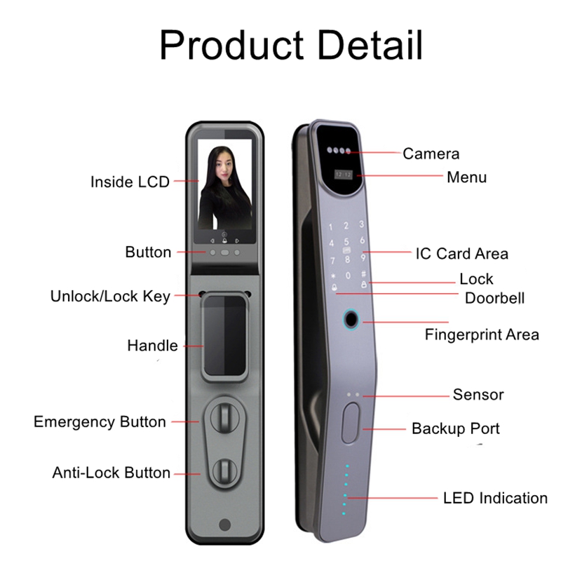 Tuya-Impressão Digital Eletrôn - Smart Home Battery Camera avaliação e preço
