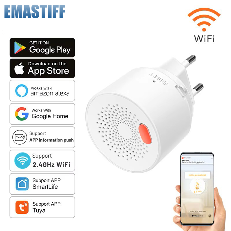 Sensor de Gás Natural Tuya Sma - Smart Home Europe avaliação e preço