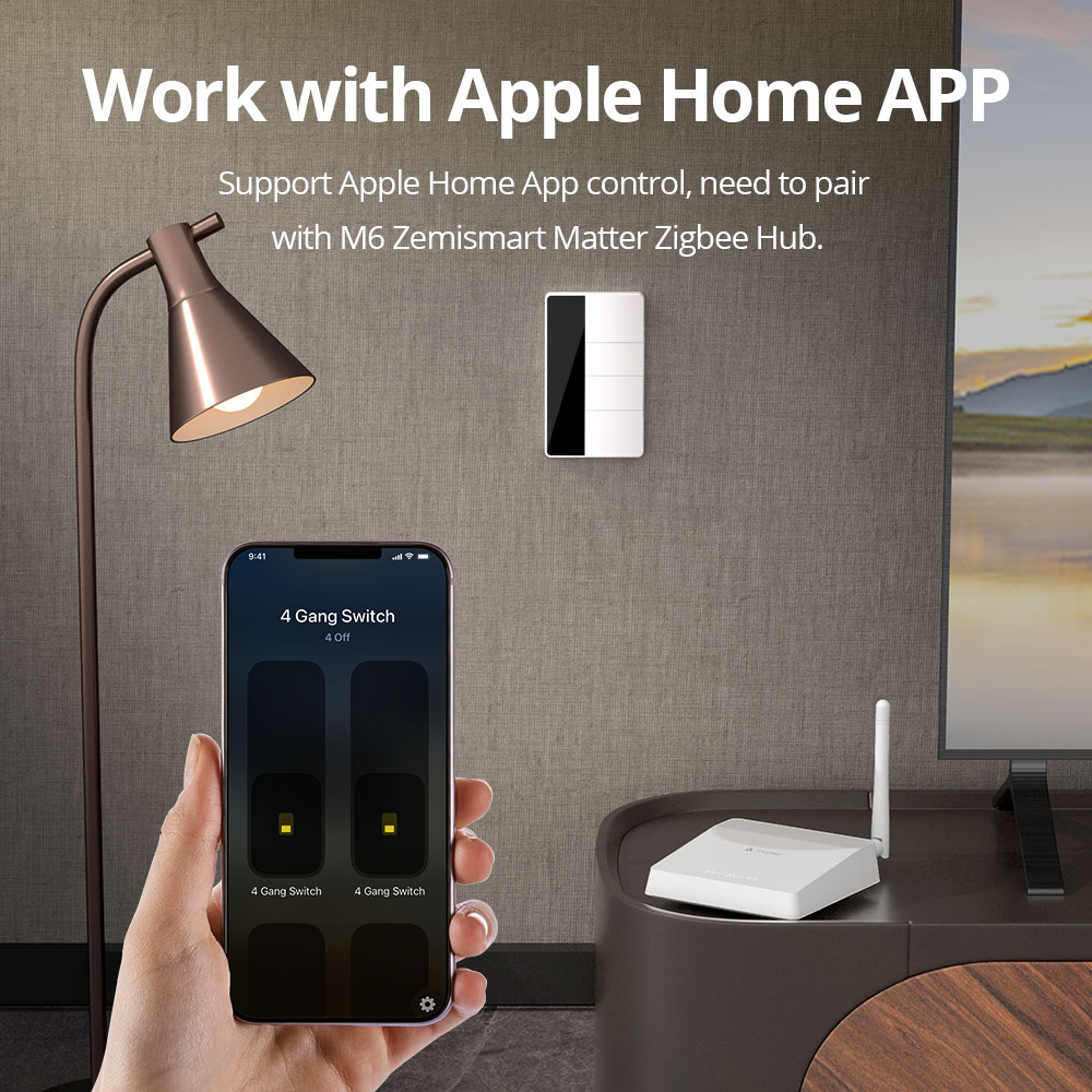 Interruptor de Luz Zigbee Tipo - Smart Home Zigbee avaliação e preço