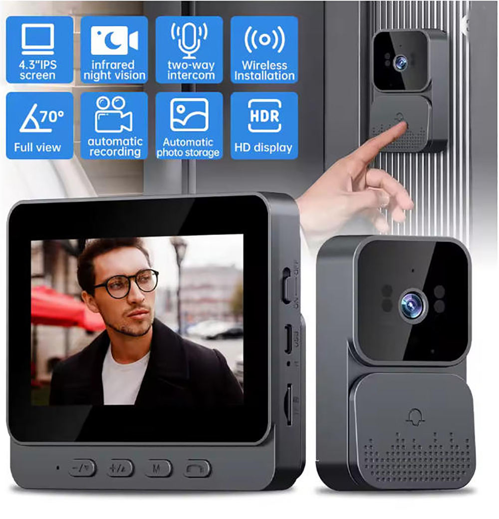    Câmera de campainha com ví - Smart Home Battery Camera avaliação e preço