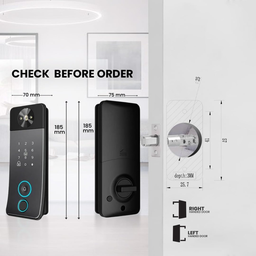 Fechadura Inteligente com Câme - Video Doorbell avaliação e preço