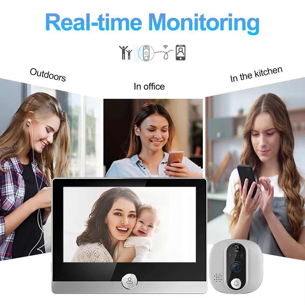 Tuya 1080p wifi campainha da p - Smart Home Battery Camera avaliação e preço