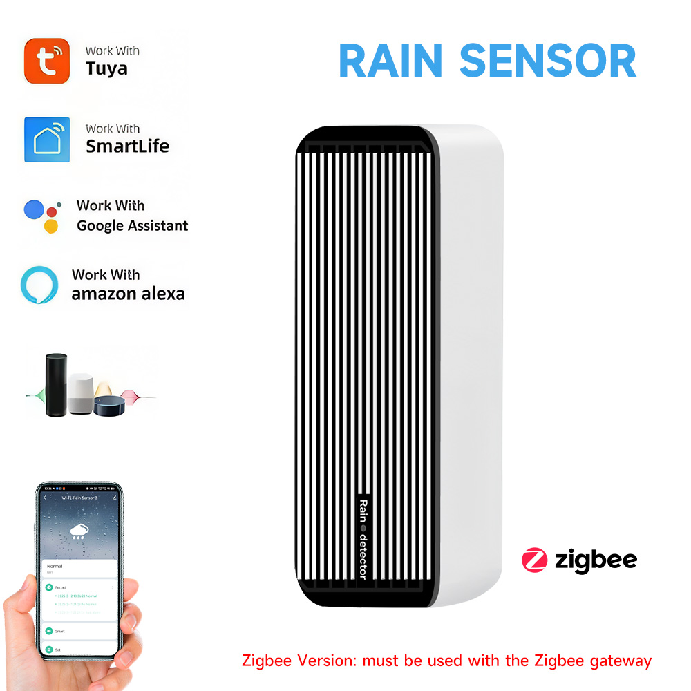 Tuya zigbee sensor de chuva tu - Smart Home Villa avaliação e preço
