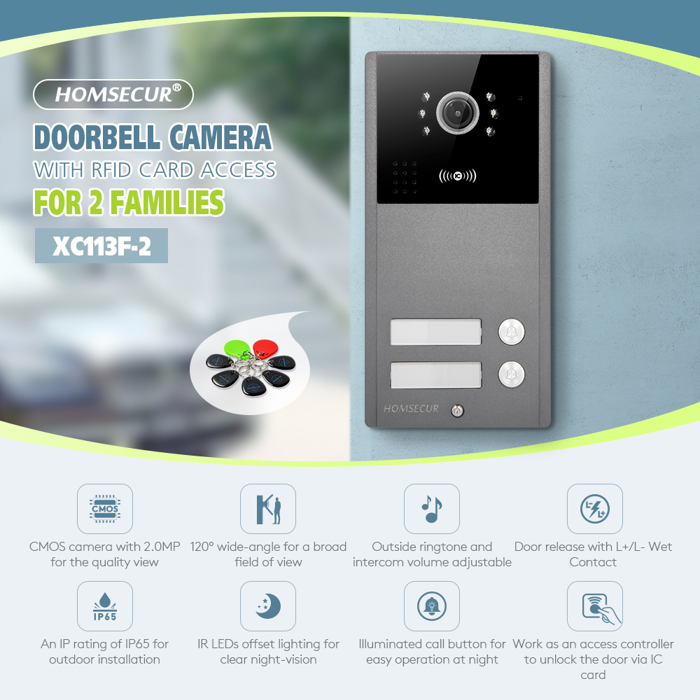 4 fios XC113F-2 hd câmera camp - Video Doorbell avaliação e preço