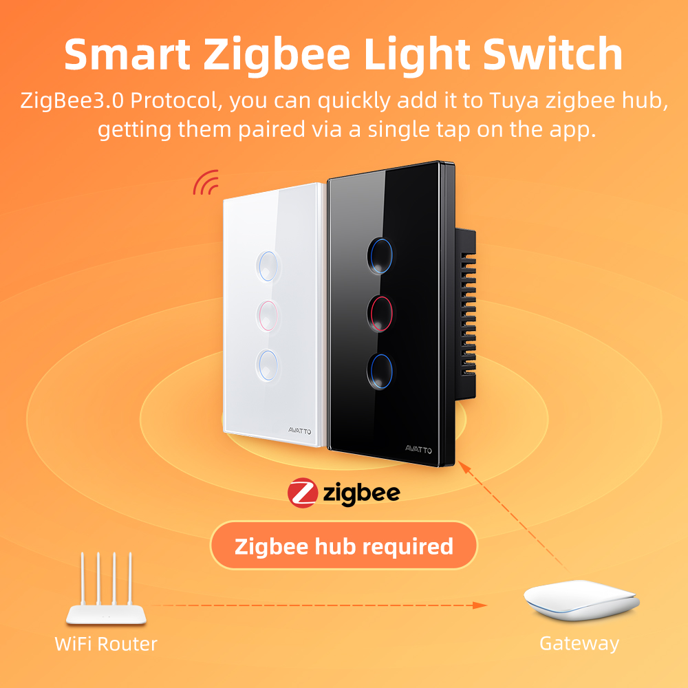 AVATTO Interruptor de Luz Inte - Smart Home Zigbee avaliação e preço