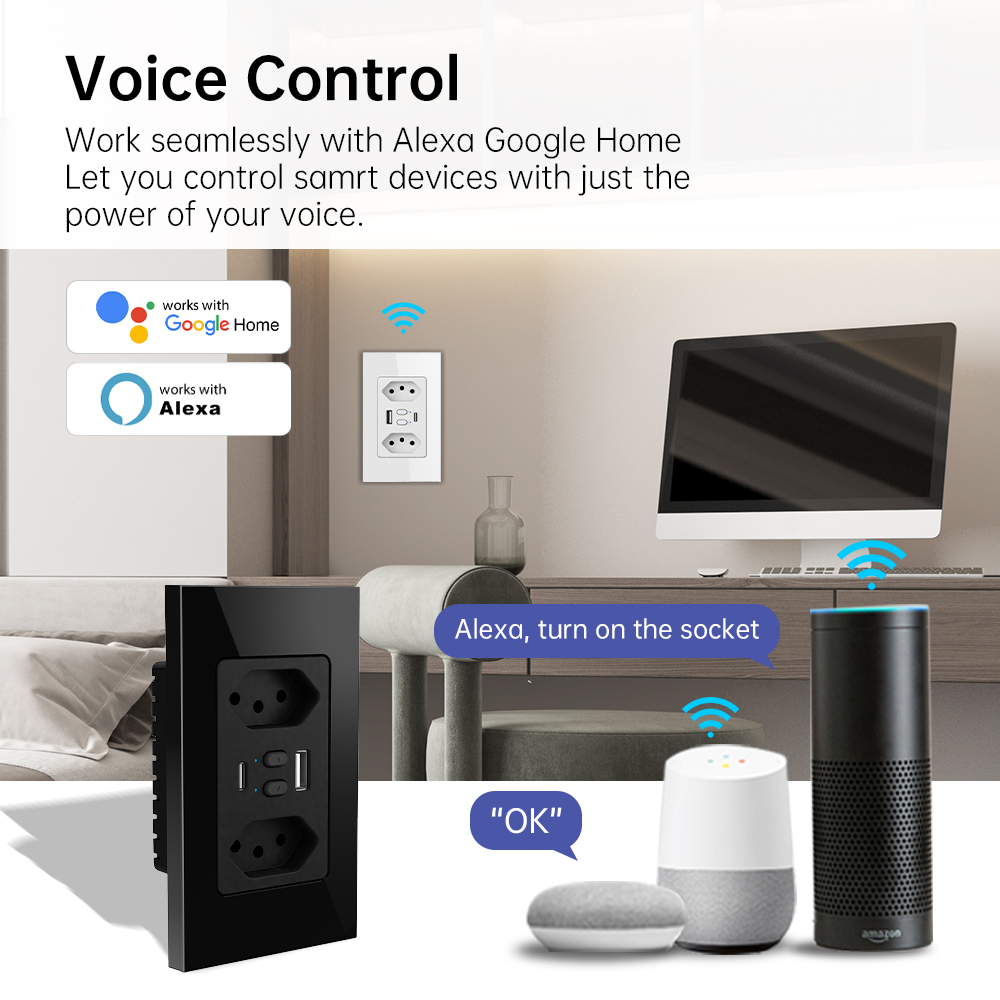 Tomada Inteligente Wi-Fi MANHO - Smart Home Networking avaliação e preço