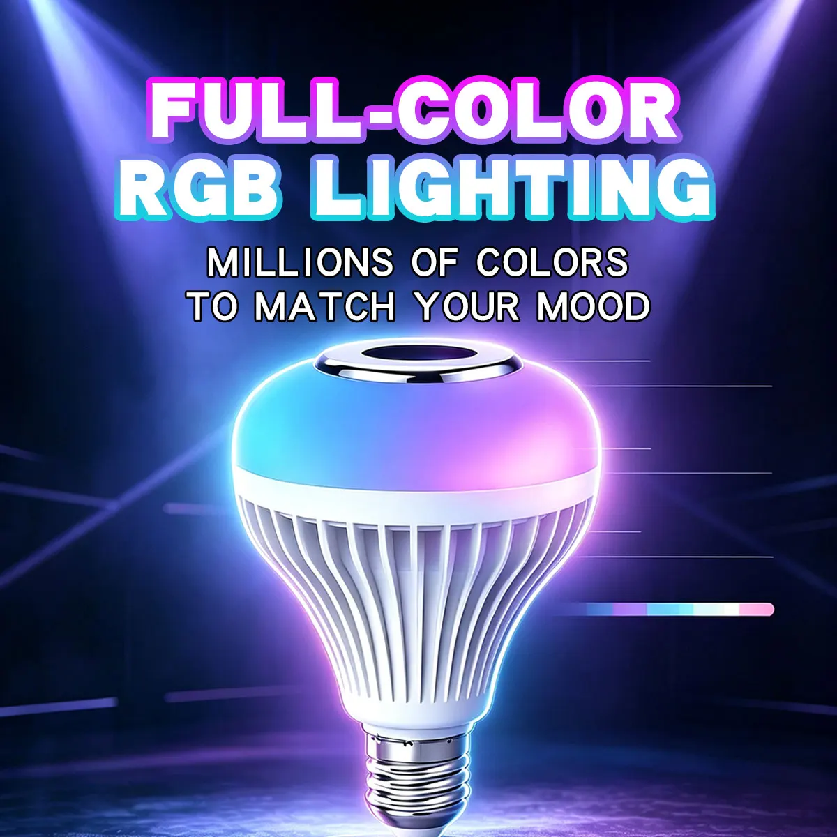 Lâmpada RGB com Bluetooth e co - Voice Control Light Bulb avaliação e preço