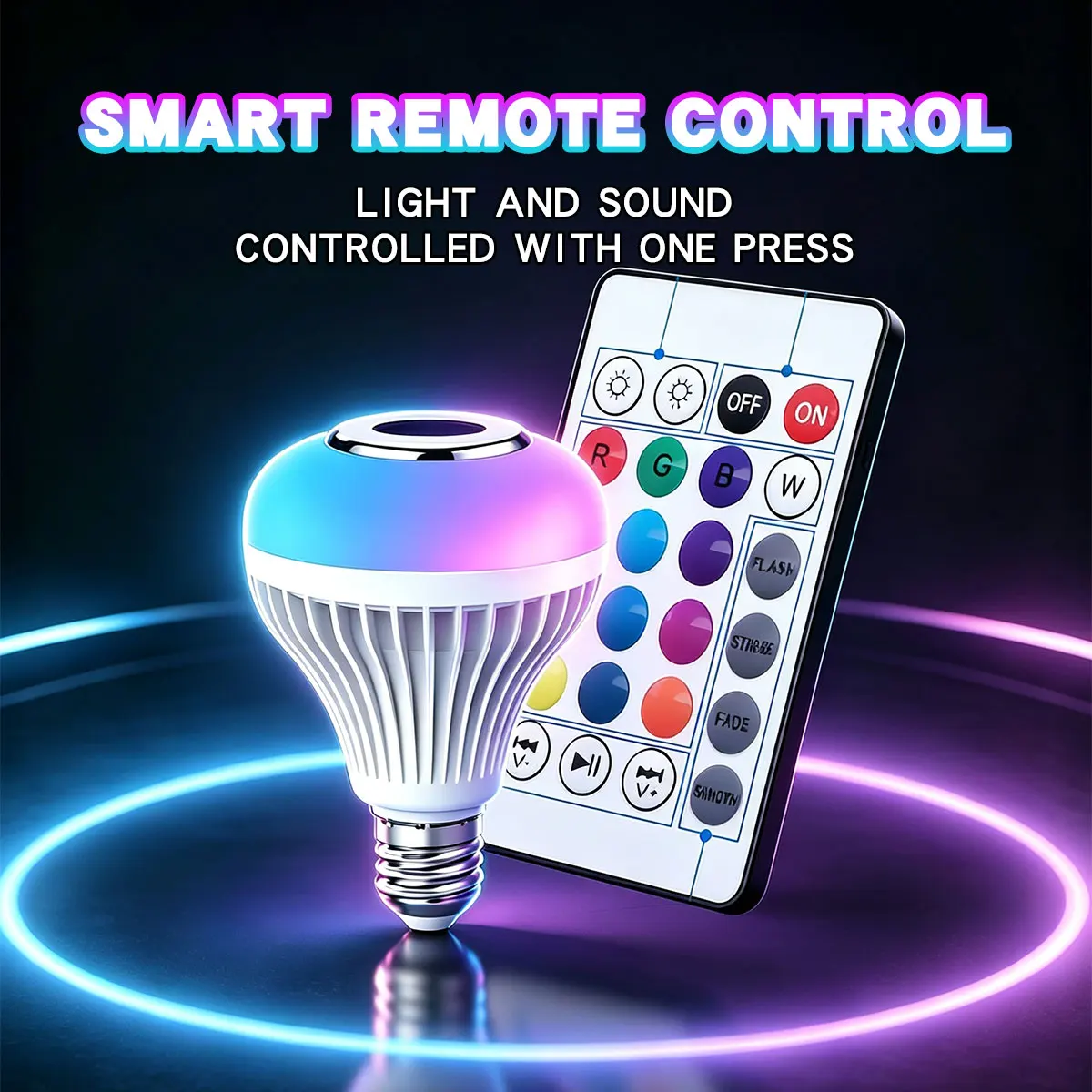 Lâmpada RGB com Bluetooth e co - Voice Control Light Bulb avaliação e preço