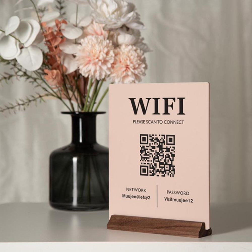 Venda quente wifi qr código si - Airbnb Smart Home avaliação e preço