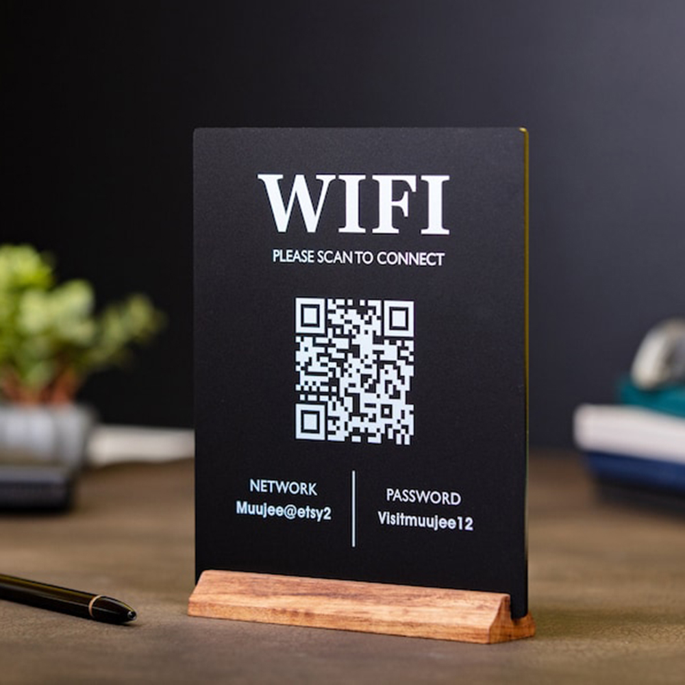 Venda quente wifi qr código si - Airbnb Smart Home avaliação e preço