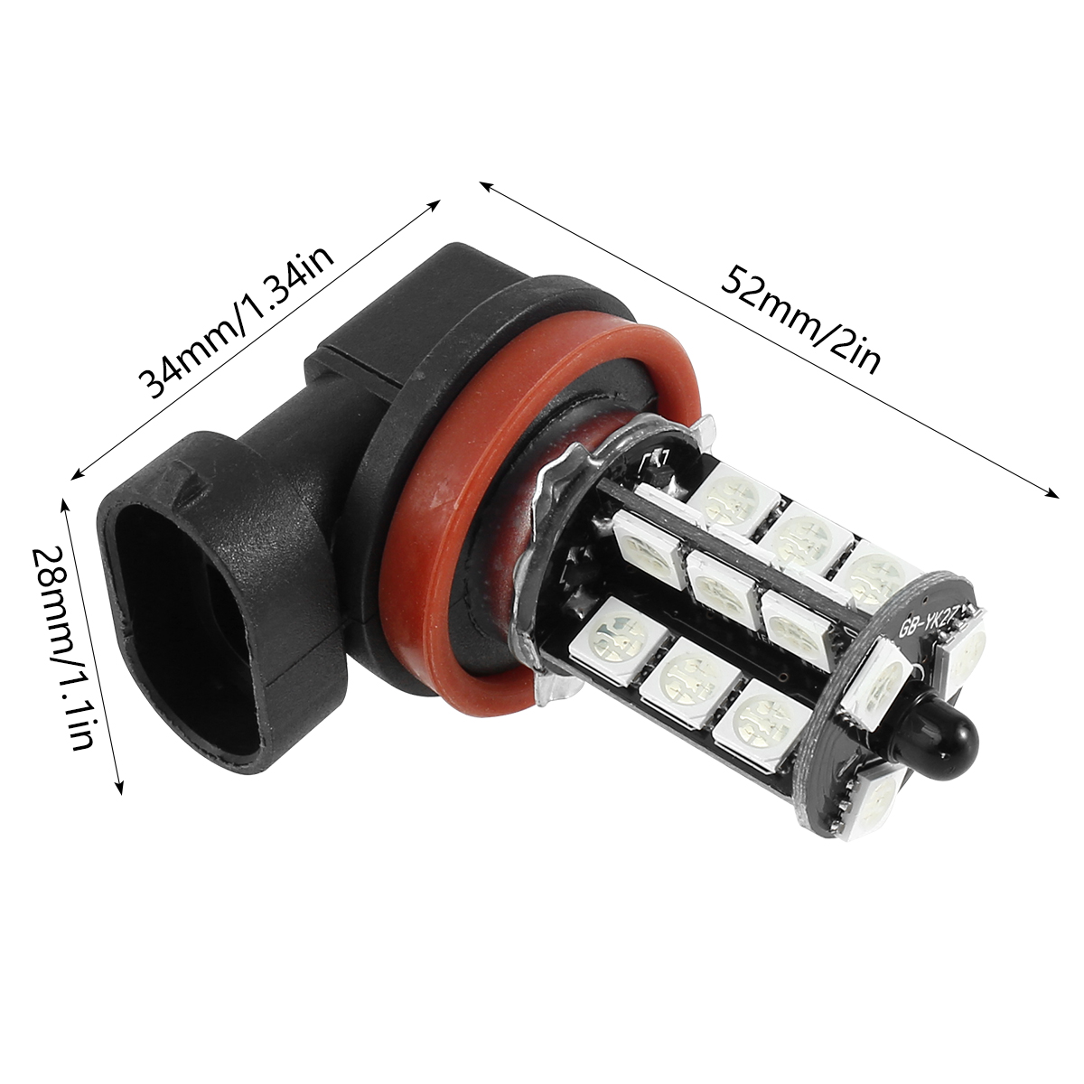 2 PCS 27 LED luzes de nevoeiro - Voice Control Light Bulb avaliação e preço