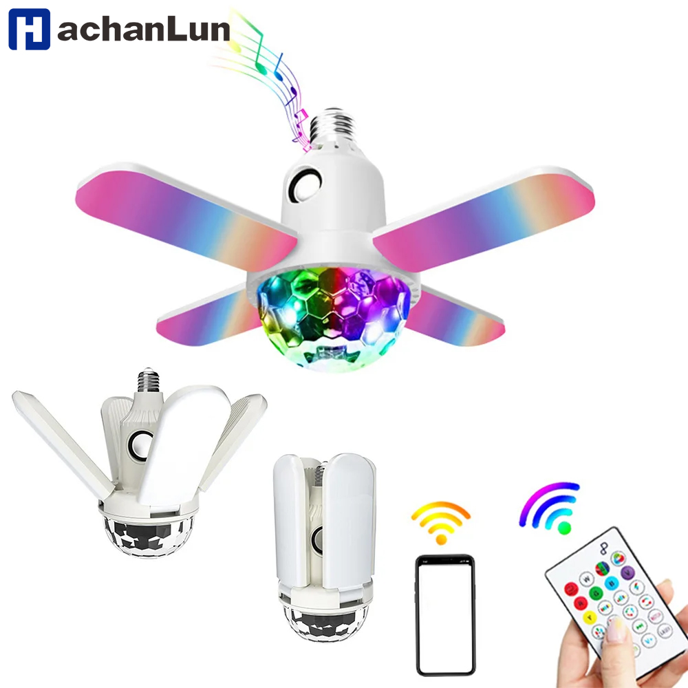 E27 lâmpada led ventilador de  - Voice Control Light Bulb avaliação e preço