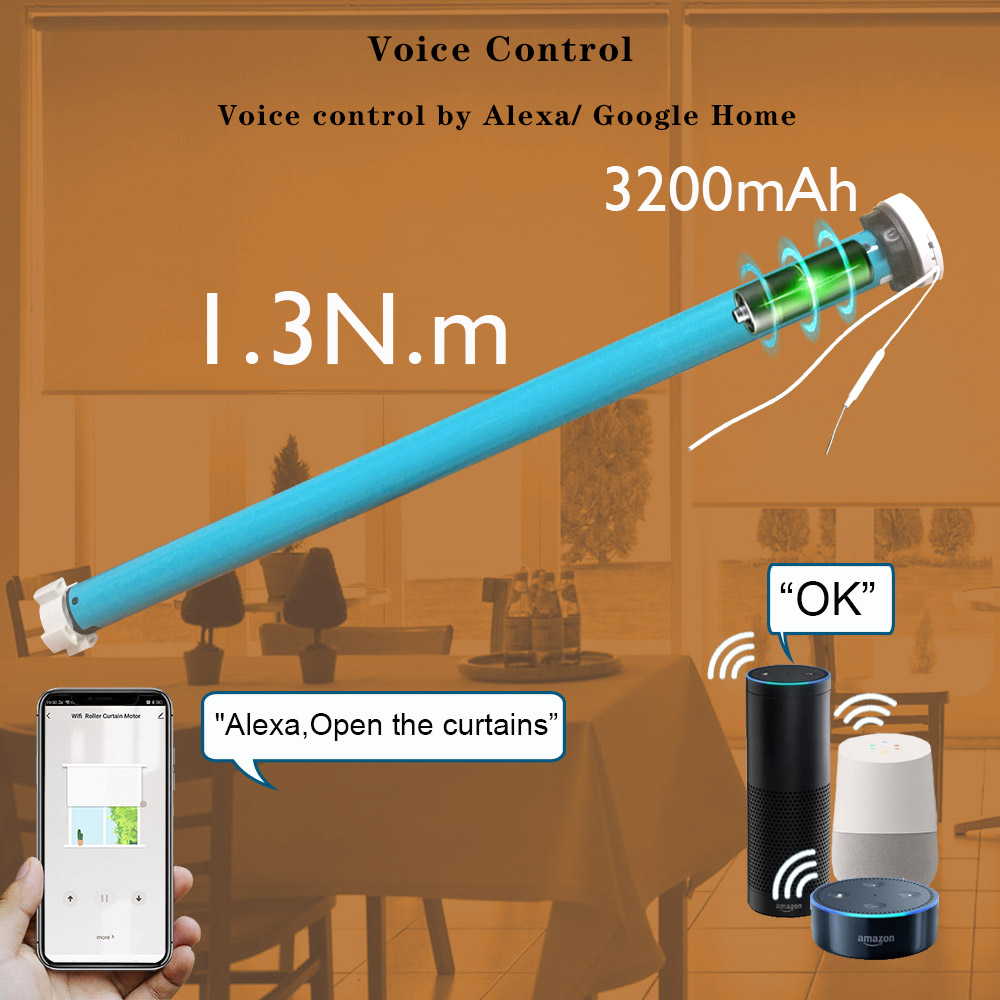 Motor de Persiana Rolô Tuya Zi - Smart Home Batam avaliação e preço