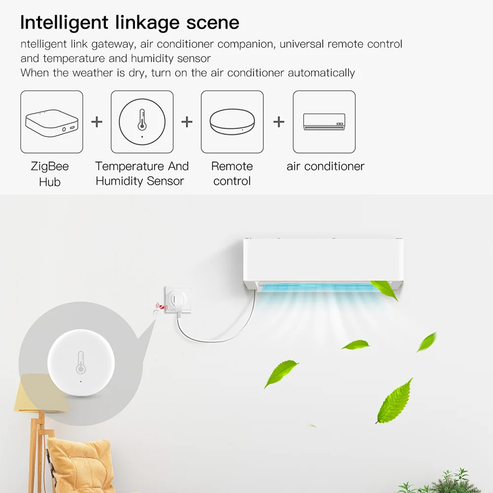 Tuya zigbee 3.0 sensor de temp - Smart Home Batam avaliação e preço