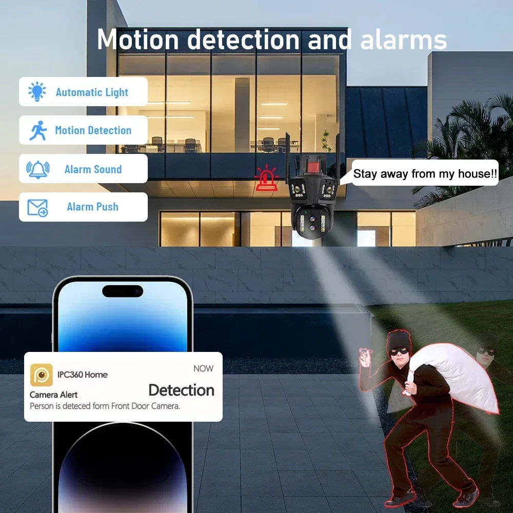 zoom ótico exterior 360 da len - Smart Home Batam avaliação e preço