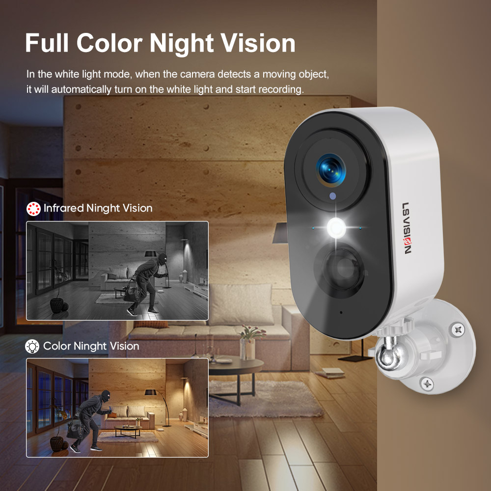 LS VISION Câmeras de Bateria 4 - Smart Home Batam avaliação e preço
