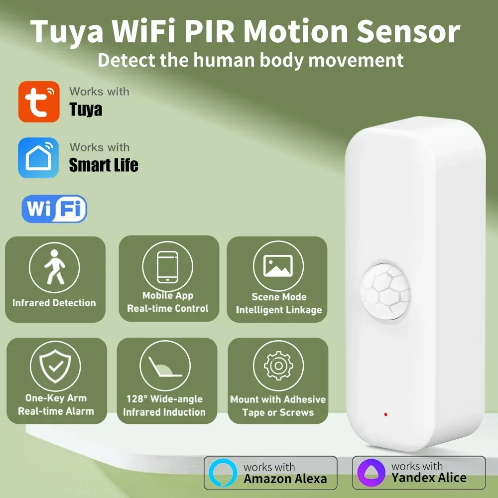 Tuya wifi sensor de movimento  - Pir Motion Sensor avaliação e preço